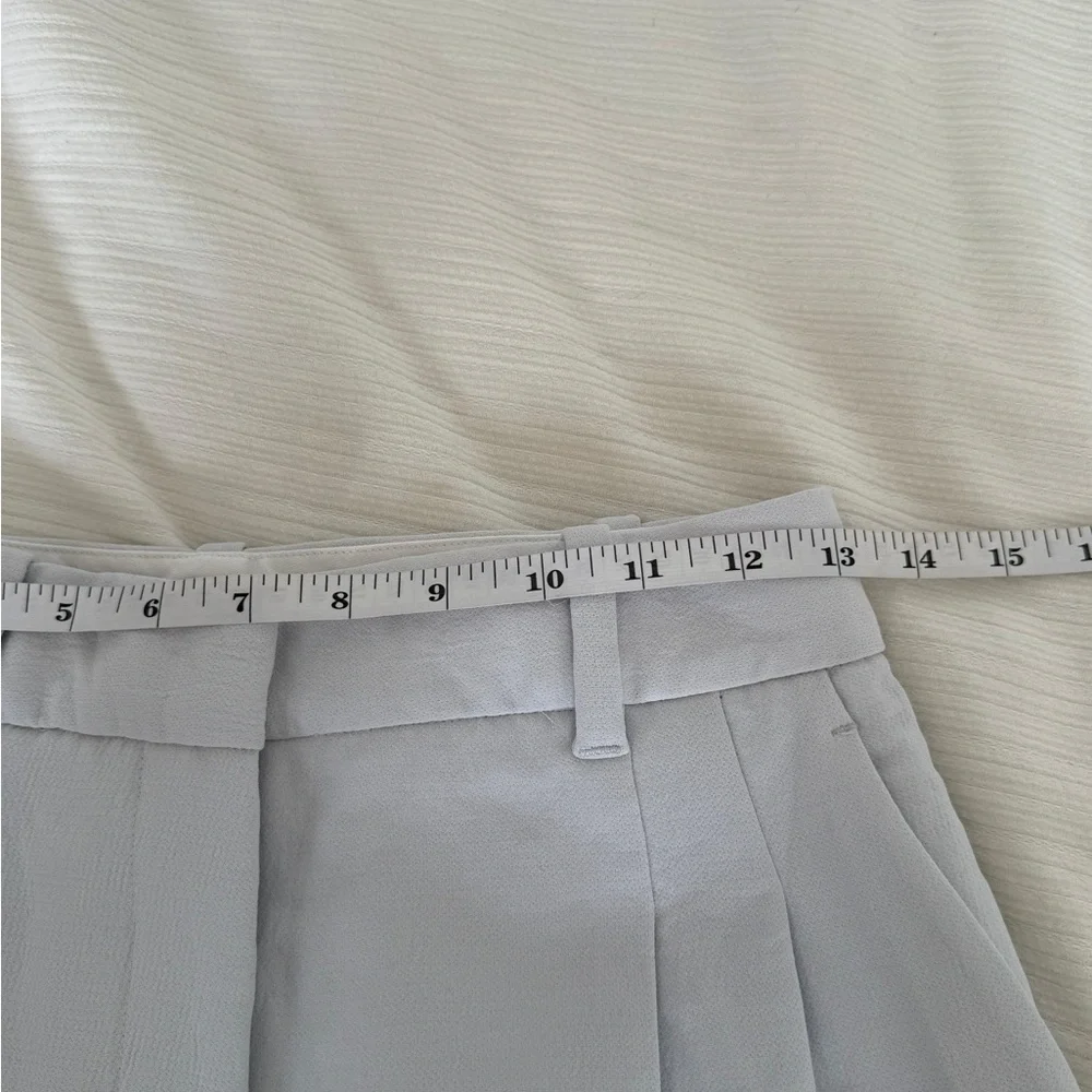Aritzia Wilfred Effortless Cuffed Prose Pants Smocked Lilac Gray Size 2
